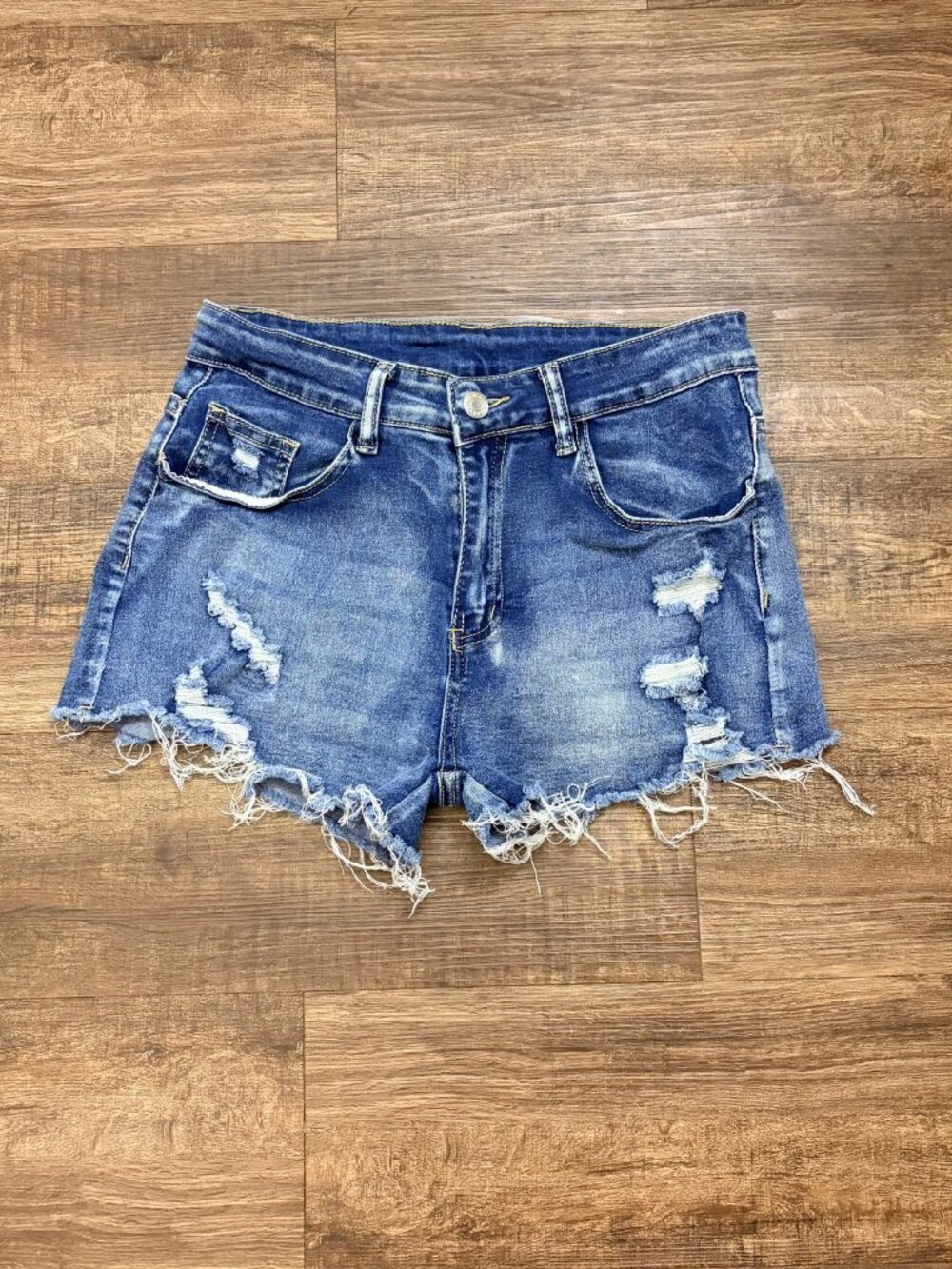 Women's SHEIN Distressed Denim Cutoff Shorts Size M
